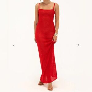 Rumored | Dresses | Rumored Palm Beach Maxi Dress In Red Sequin | Poshmark